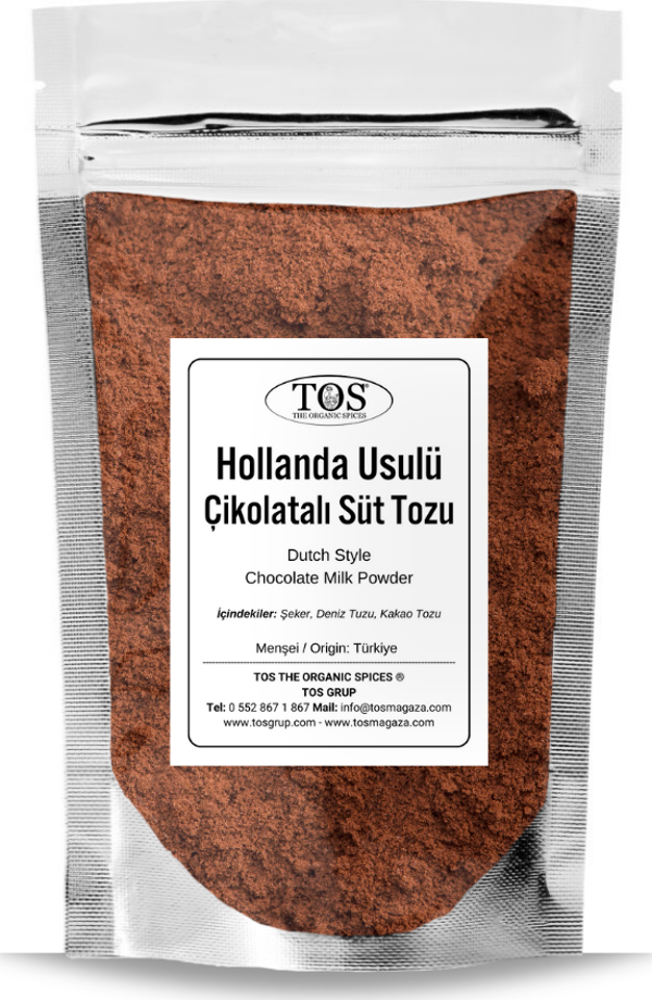 Hollanda Usulü Çikolatalı Süt Tozu 500 gr Dutch-Style Chocolate Milk Powder  - Premium Quality - Image 1