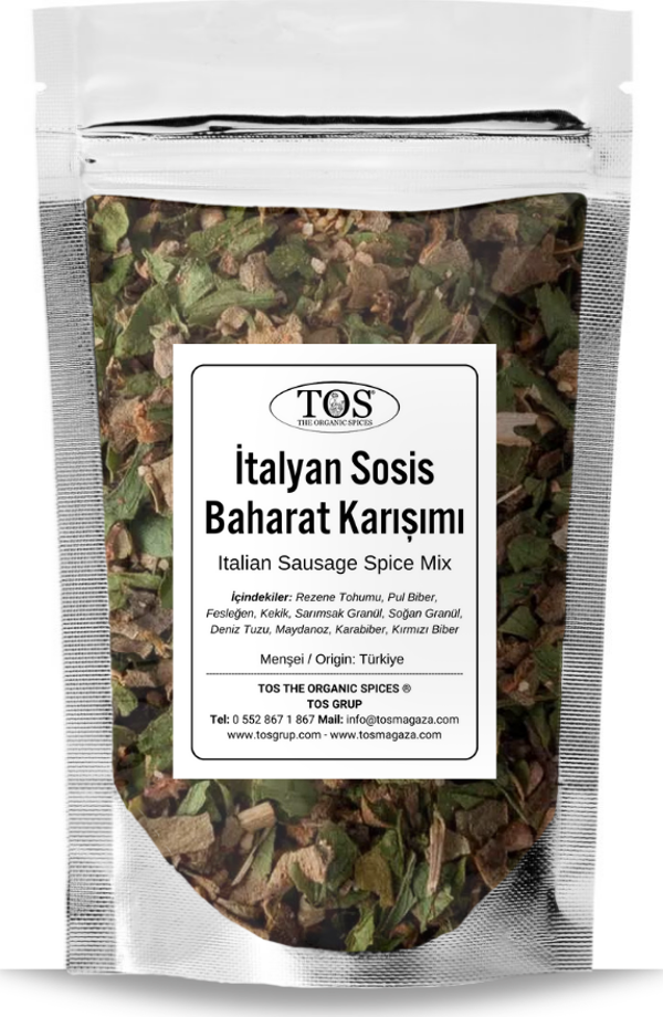İtalyan Sosis Baharat Karışımı 250 gr Italian Sausage Spice Blend - Premium Quality - Image 1