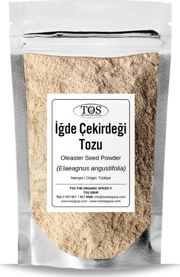 İğde Çekirdeği Tozu 250 gr (1. Kalite) Elaeagnus angustifolia / Oleaster Seed Powder - Image 1
