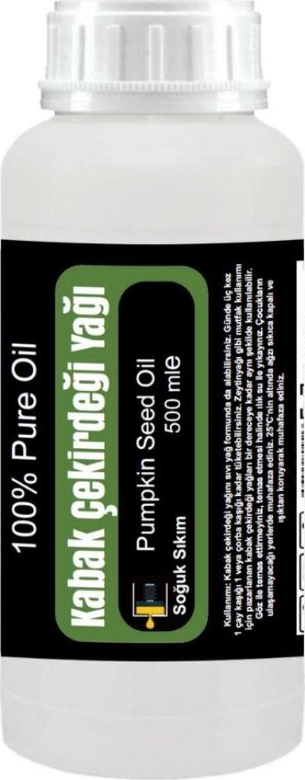 Kabak Çekirdeği Yağı 500 ml Soğuk Sıkım / Pumpkin Seed Oil, Cold Pressed - Image 1