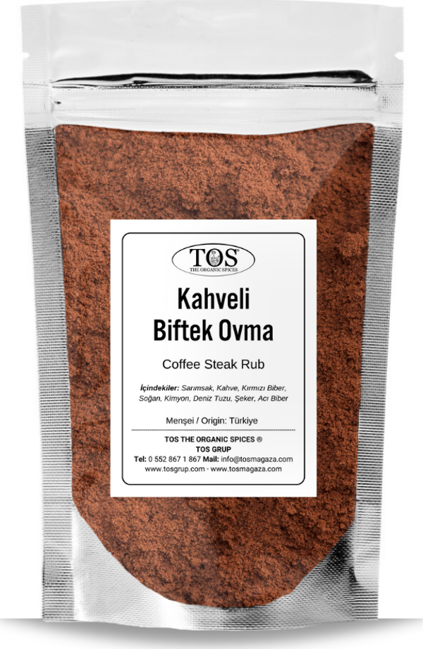 Kahveli Biftek Ovma 100 gr Coffee Steak Rub - Premium Quality | Baharat Karışımı - Image 1