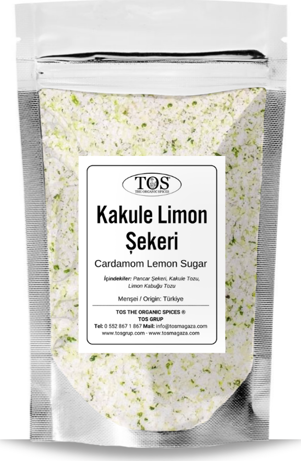 Kakule Limon Şekeri 100 gr (1. Kalite) Cardamom Lemon Sugar - Image 1