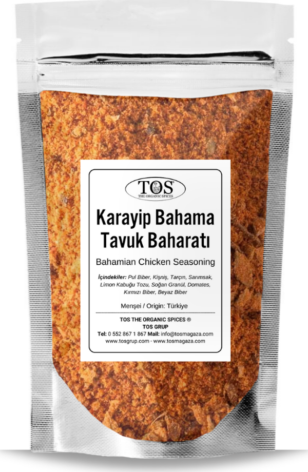 Karayip Bahama Tavuk Baharatı 250 gr Caribbean Bahama Chicken Spice - Premium Quality - Image 1