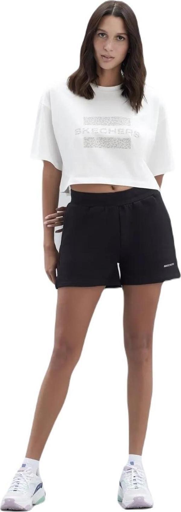 Skechers S212184-001 W New Basics 5 inch Kadın Şort - Image 1