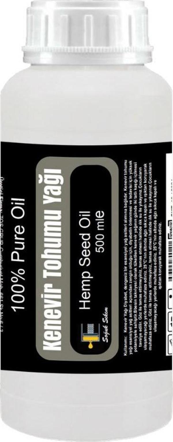 Kendir Tohumu Yağı 500 ml Soğuk Sıkım / Hemp Seed Oil, Cold Pressed - Image 1