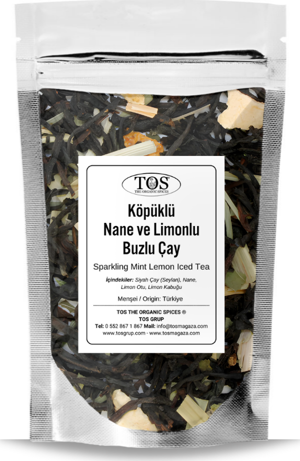 Köpüklü Nane Limonlu Buzlu Çay 250 gr (1. Kalite) Foamy Mint Lemon Iced Tea - Image 1