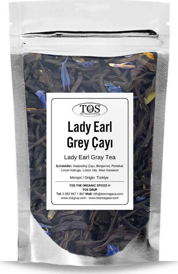 Lady Earl Grey Çayı 100 gr (1. Kalite) Lady Earl Grey Tea - Image 1