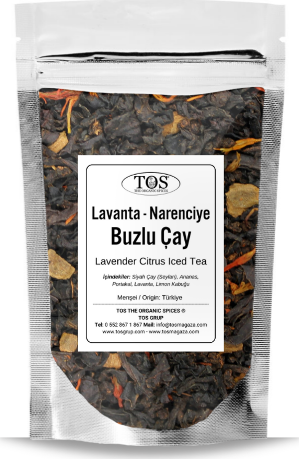 Lavanta Narenciye Buzlu Çay 250 gr (1. Kalite) Lavender Citrus Iced Tea - Image 1