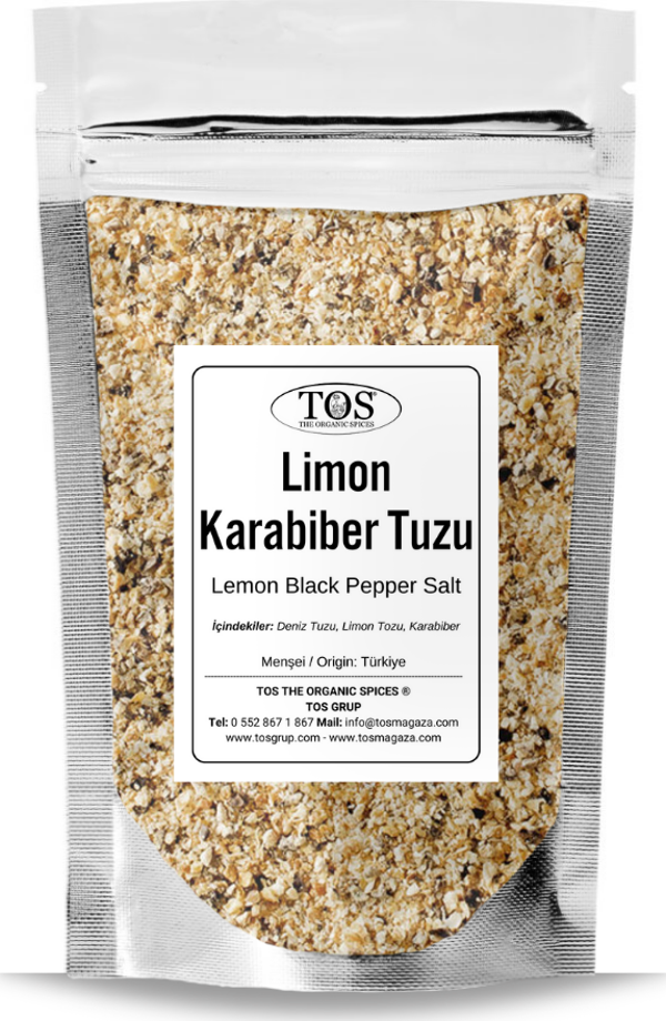 Limon Karabiber Tuzu 2,5 kg (1. Kalite) Lemon Black Pepper Salt - Image 1