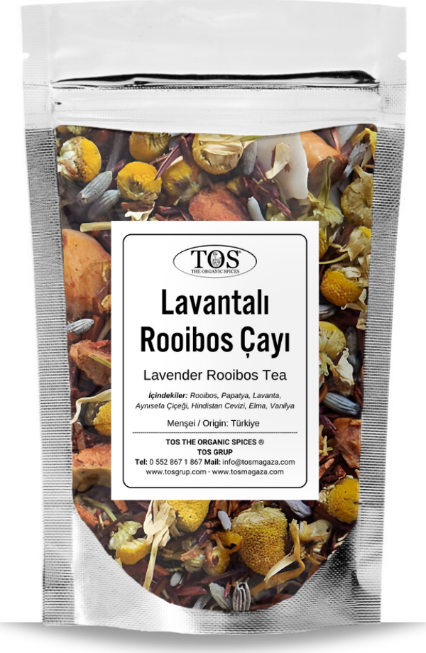 Lavantalı Rooibos Çayı 250 gr (1. Kalite) Lavender Rooibos Tea - Image 1