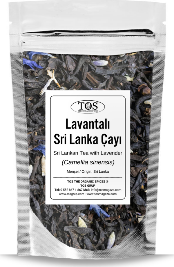 Lavantalı Sri Lanka Çayı 1 kg (1. Kalite) Lavender Sri Lankan Tea, Premium Quality - Image 1