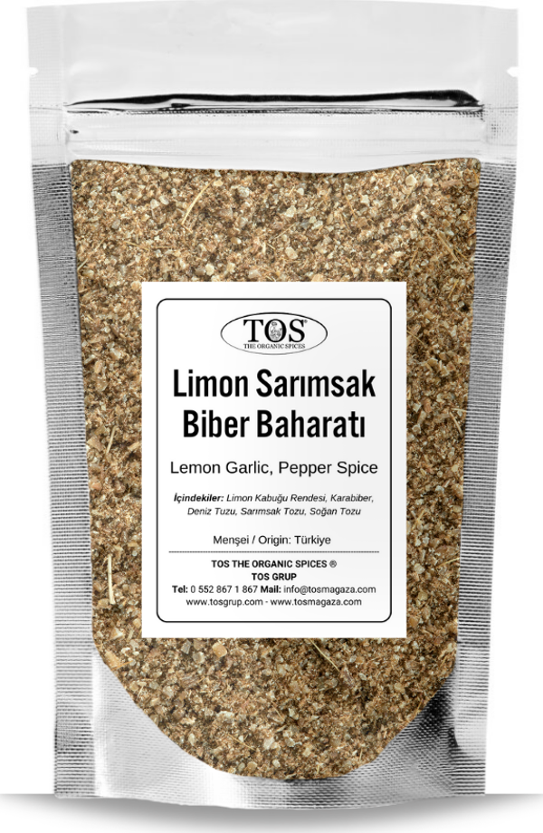 Limon Sarımsak ve Biber Baharatı 100 gr Lemon Garlic and Pepper Spice - Premium Quality - Image 1