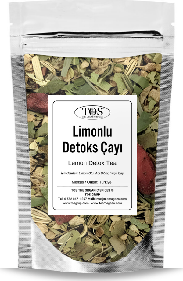 Limonlu Detoks Çayı 100 gr (1. Kalite) Lemon Detox Tea - Image 1