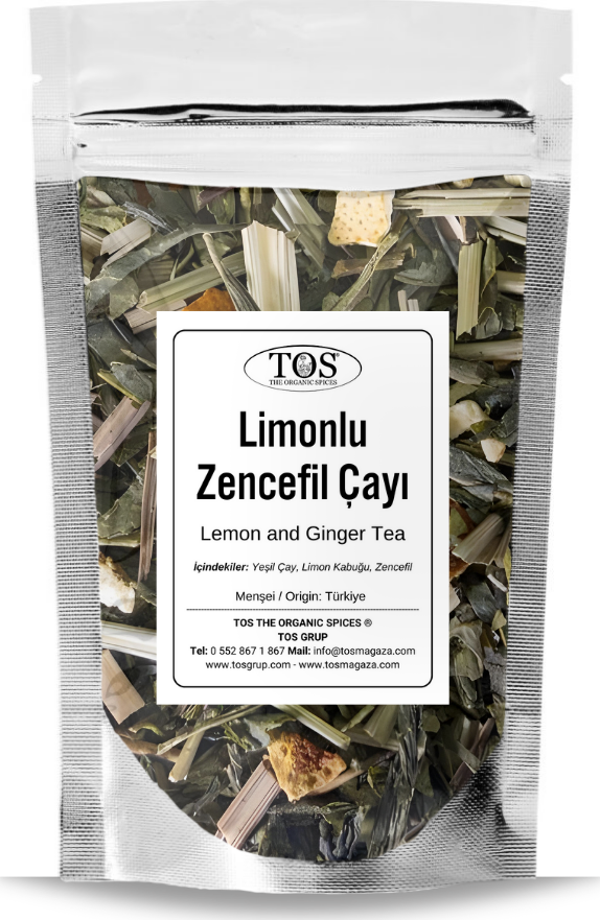 Limonlu ve Zencefil Çayı 250 gr (1. Kalite) Lemon and Ginger Tea - Image 1
