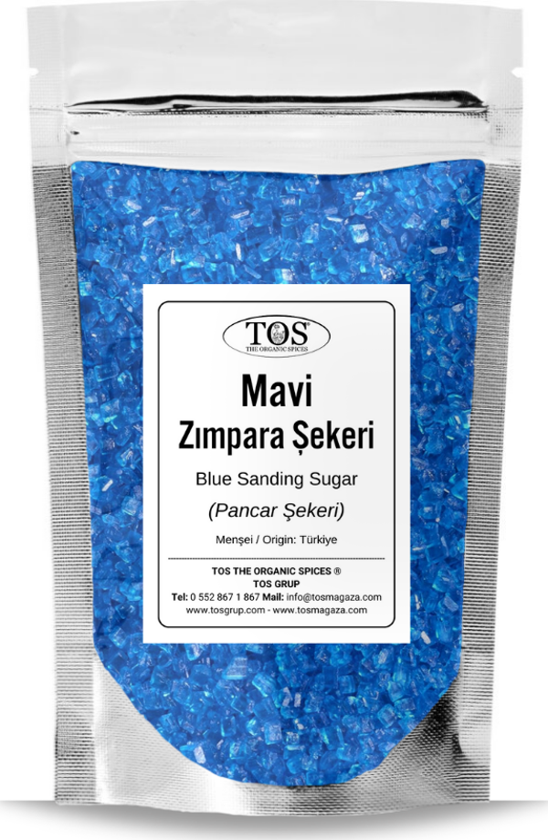 Mavi Zımpara Şekeri 1 kg Blue Sanding Sugar - Image 1