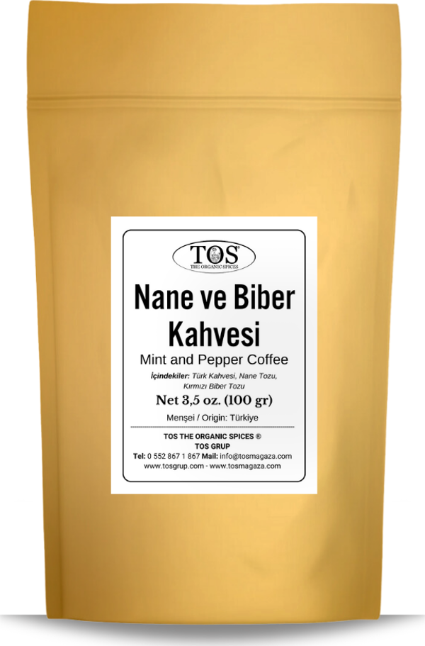 Nane ve Biber Kahvesi 100 gr (1. Kalite) Mint and Pepper Coffee - Image 1
