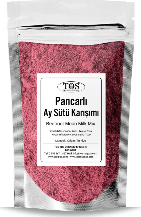 Pancarlı Ay Sütü Karışımı 100 gr (1. Kalite) Beetroot Moon Milk Blend - Image 1