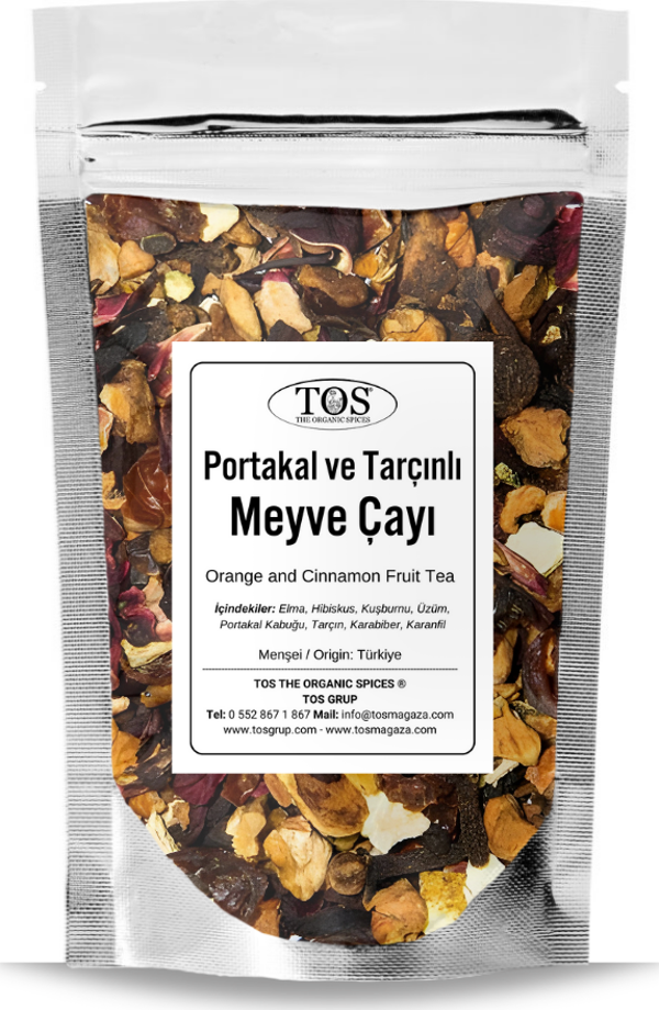 Portakal ve Tarçınlı Meyve Çayı 40 gr (1. Kalite) Orange and Cinnamon Fruit Tea - Image 1