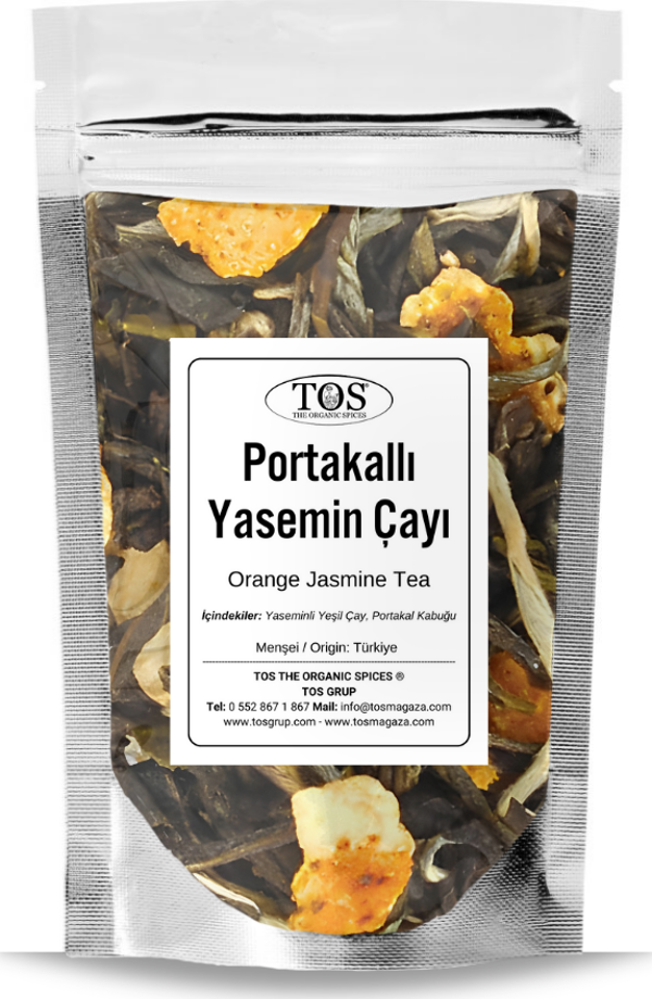 Portakallı Yasemin Çayı 100 gr (1. Kalite) Orange Jasmine Tea - Image 1