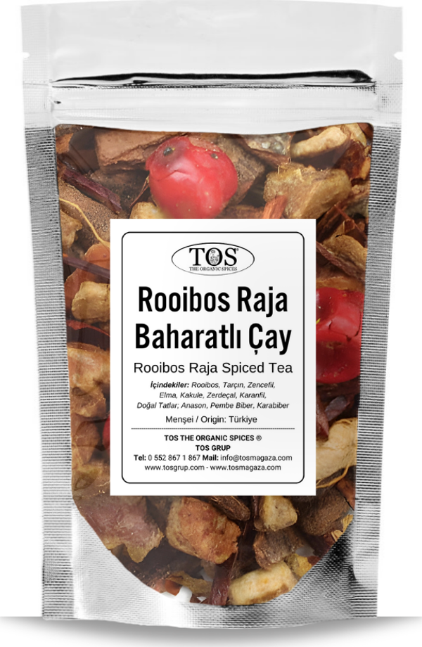 Rooibos Raja Baharatlı Çay 100 gr (1. Kalite) Rooibos Raja Spiced Tea - Image 1