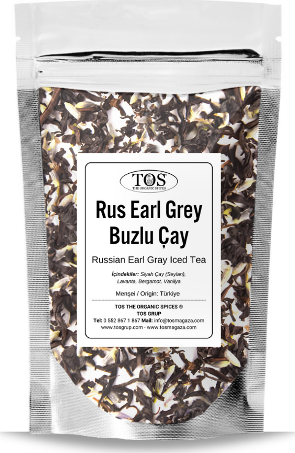 Rus Earl Grey Buzlu Çay 250 gr (1. Kalite) Russian Earl Grey Iced Tea - Image 1