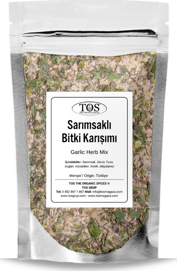 Sarımsaklı Bitki Karışımı 250 gr Garlic Herb Blend - Premium Quality | Baharat Karışımı - Image 1