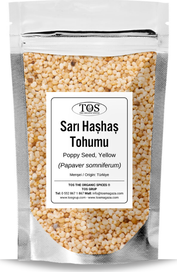Sarı Haşhaş Tohumu 1 kg (1. Kalite) Papaver somniferum / Yellow Poppy Seed - Image 1