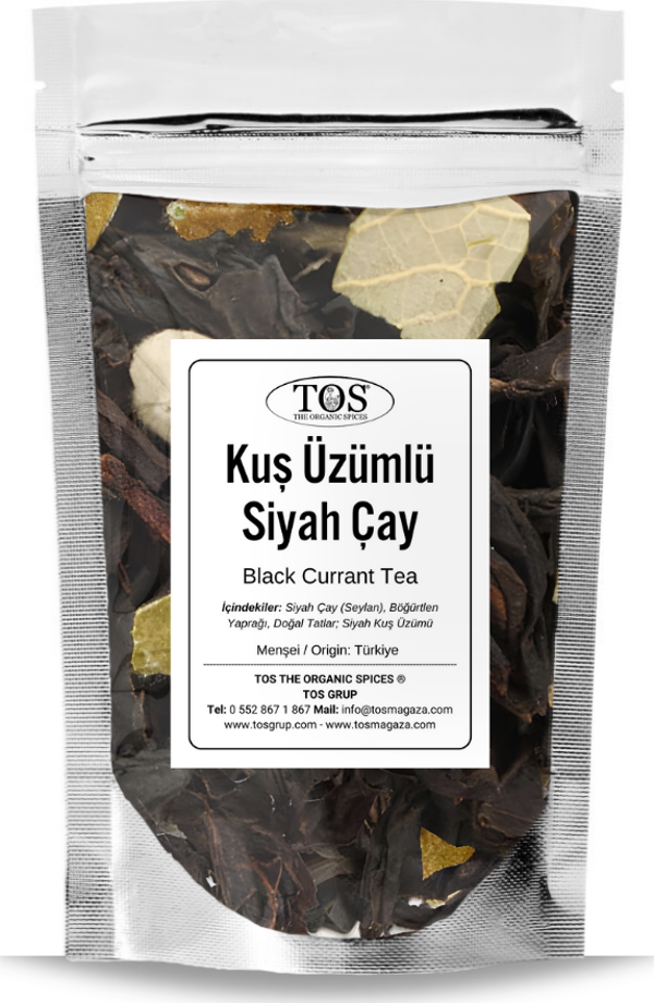 Siyah Kuş Üzümü Çayı 100 gr (1. Kalite) Black Currant Tea - Image 1