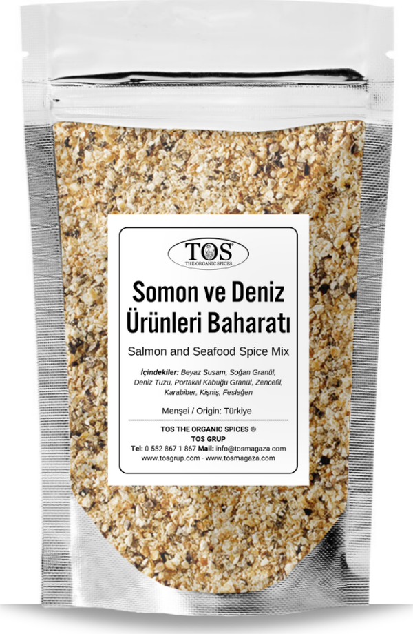 Somon ve Deniz Ürünleri Baharatı 500 gr Salmon and Seafood Spice Blend - Premium Quality - Image 1