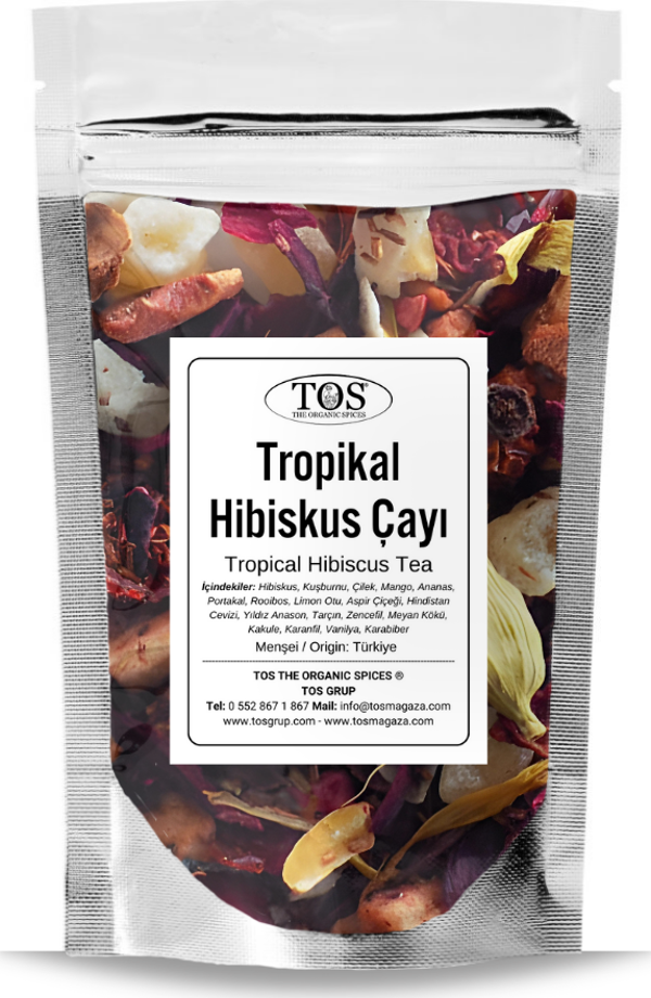 Tropikal Hibiskus Çayı 40 gr (1. Kalite) Tropical Hibiscus Tea - Image 1