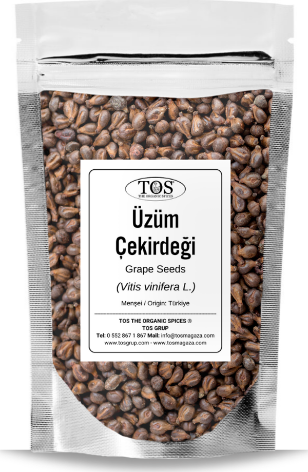Üzüm Çekirdeği 100 gr (1. Kalite) Vitis vinifera L. / Grape Seeds - Image 1