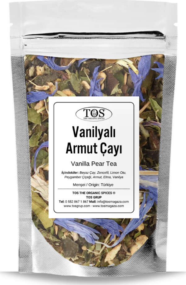 Vanilyalı Armut Çayı 100 gr (1. Kalite) Vanilla Pear Tea - Image 1