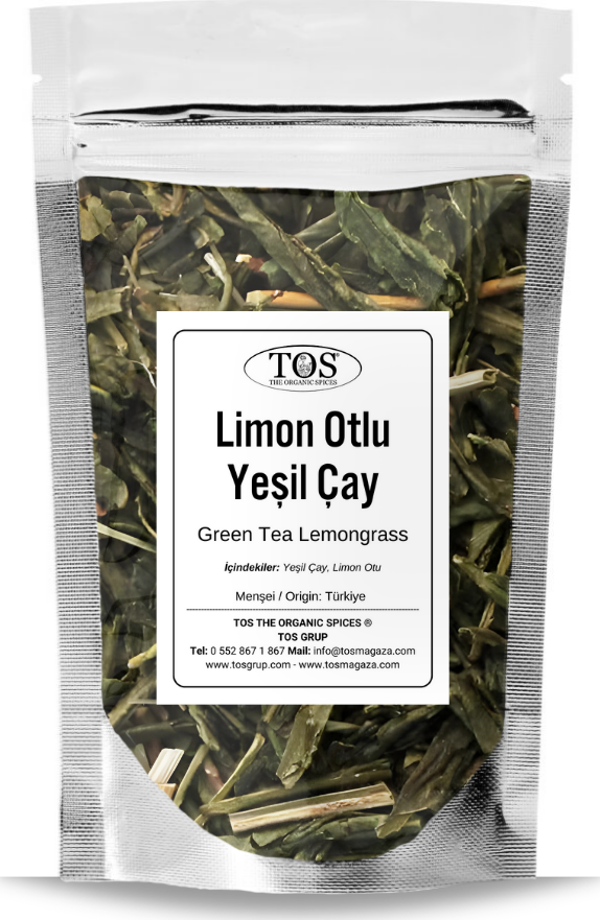 Yeşil Çay Limon Otu 100 gr (1. Kalite) Green Tea Lemongrass - Image 1