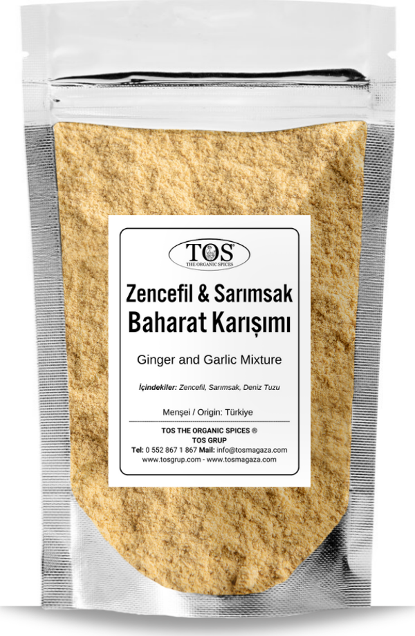 Zencefil & Sarımsak Karışımı 250 gr Ginger & Garlic Blend - Premium Quality | Baharat Karışımı - Image 1