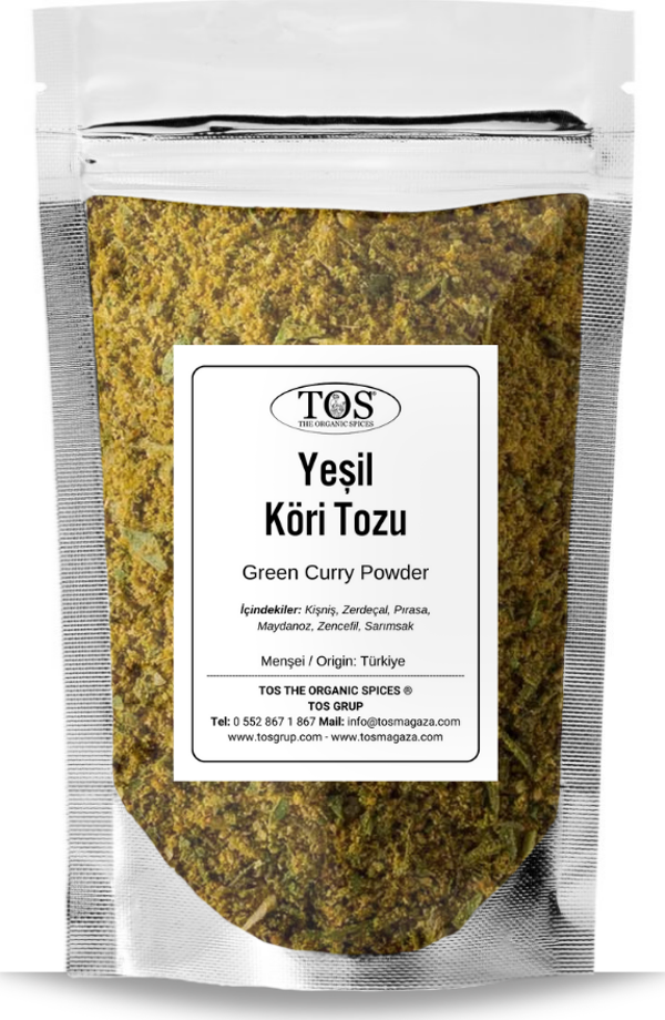 Yeşil Köri Tozu 100 gr Green Curry Powder - Premium Quality | Baharat Karışımı - Image 1
