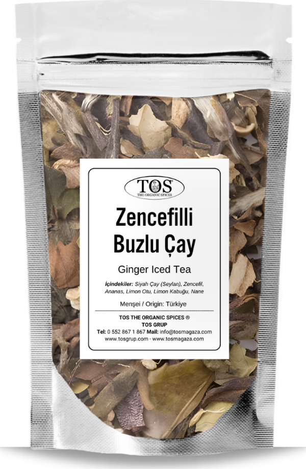 Zencefilli Buzlu Çay 40 gr (1. Kalite) Ginger Iced Tea - Image 1