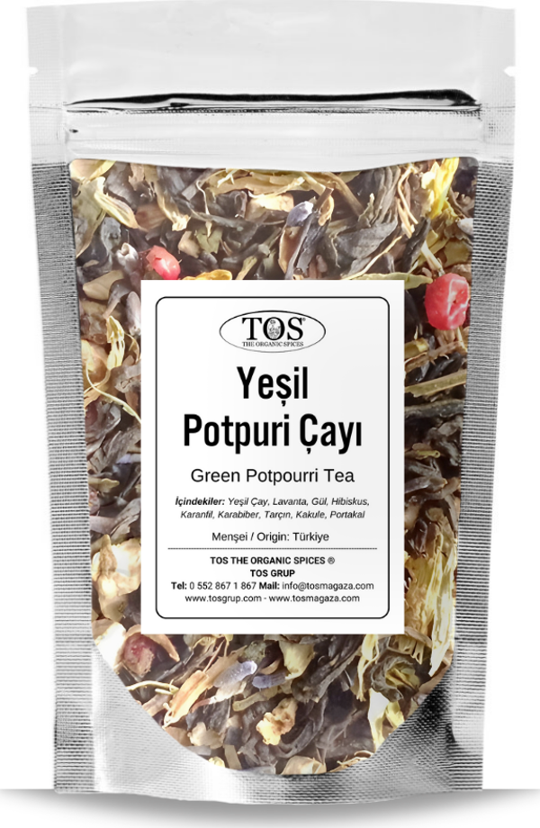 Yeşil Potpuri Çayı 40 gr (1. Kalite) Green Potpourri Tea - Image 1