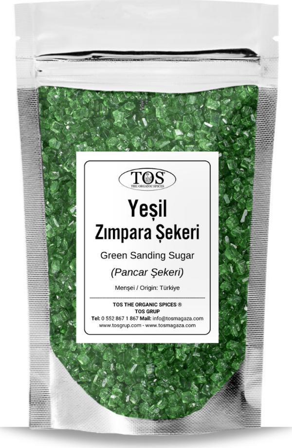 Yeşil Zımpara Şekeri 1 kg Green Sanding Sugar - Image 1