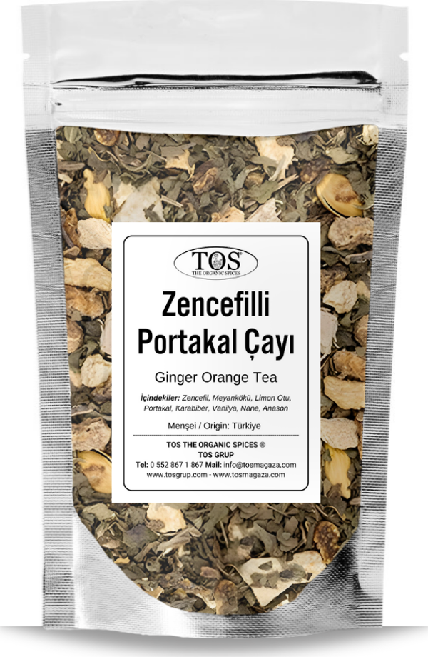 Zencefilli Portakal Çayı 40 gr (1. Kalite) Ginger Orange Tea - Image 1