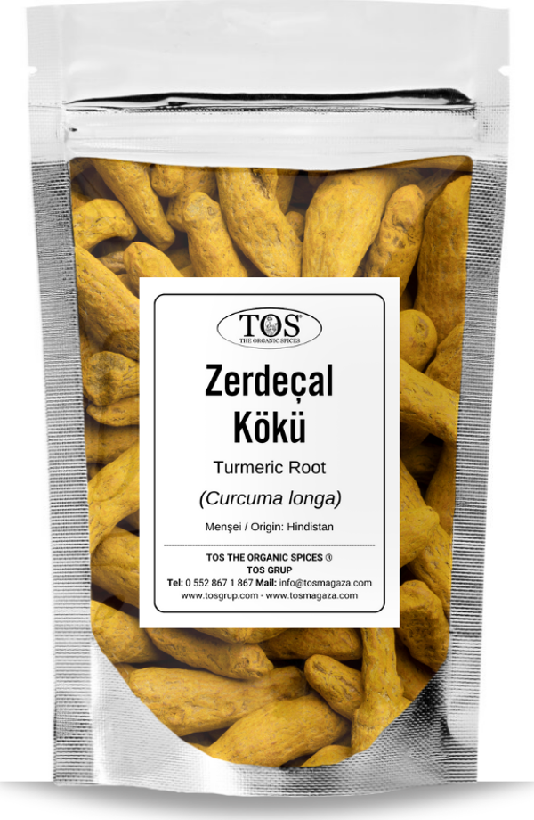 Zerdeçal Kökü 250 gr (1. Kalite) Curcuma longa / Turmeric Root, Whole - Image 1