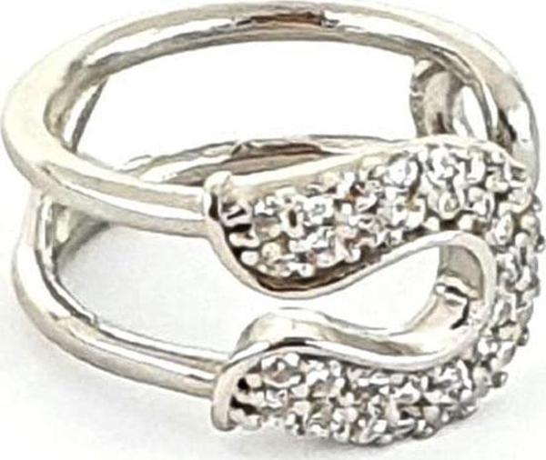 Çengelli iğne Figürlü 925ayar Gümüş Tasarım Earcuff Kıkırdak Küpe  - Image 1