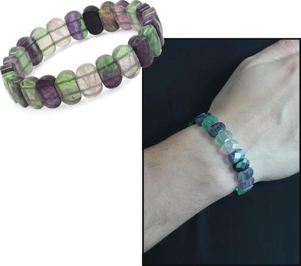 Çok Renkli Akik Doğaltaş Rolex Erkek Bileklik - Image 1