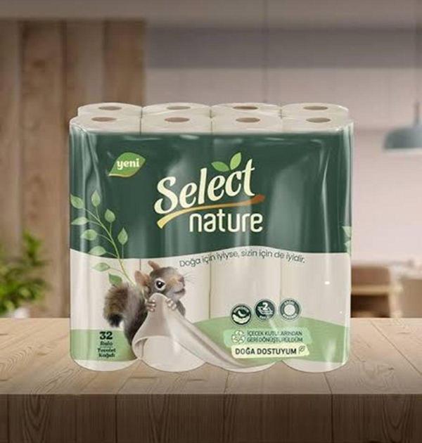 Select Nature Doğal Ve Organik Tuvalet Kağıdı 32 Adet - Image 1