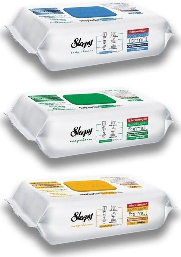 Sleepy Easy Clean Yüzey Temizlik Havlusu 100'Lü X3 - Image 1