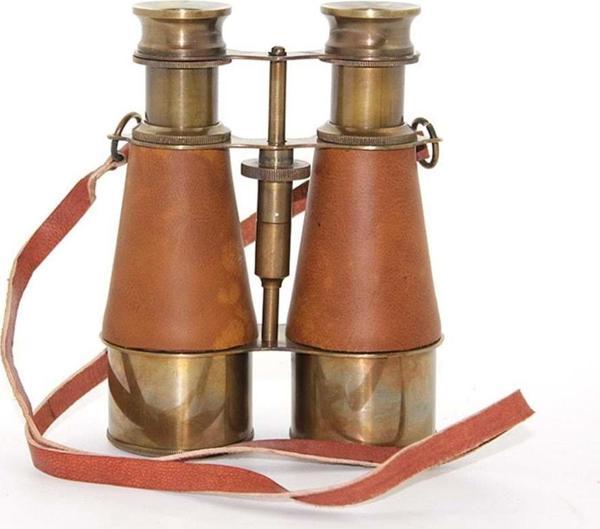 Pirinç Deri İşlemeli Dürbün - Image 1