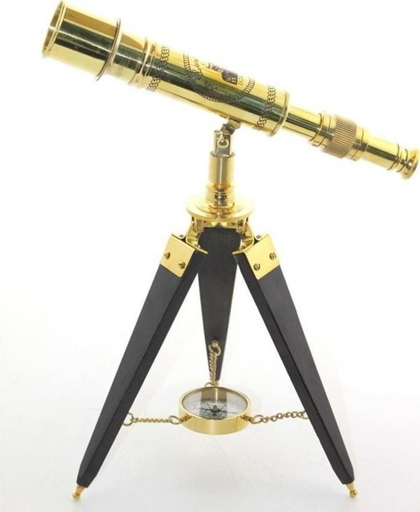 Pirinç Teleskop Pusulalı - Image 1