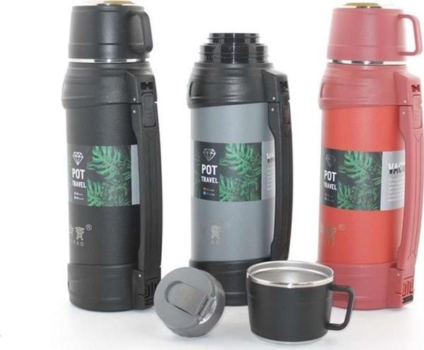 Paslanmaz Çelik Çift Katmanlı Termos 1.2 Lt - Image 1