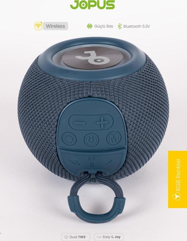 Jopus Bluetooth Hoparlör Şarjlı Radyo Fm Radyo Bluetooth 5.3v AUX/USB/SD/MP3 Earth Box - Image 1