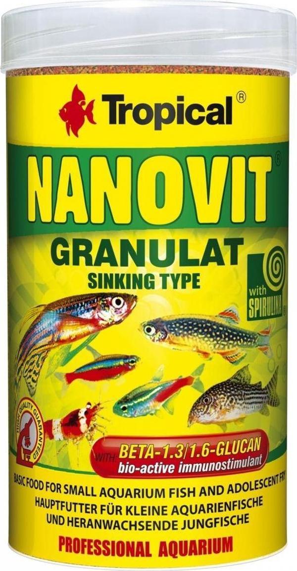 Tropical Nanovit Granulat Akvaryum Balık Yemi 250 ml - Image 1
