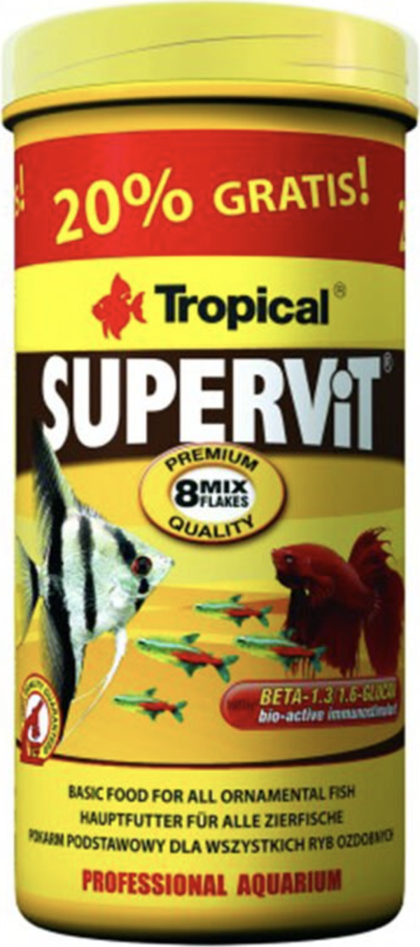 Tropical Supervit Flakes Pul Balık Yemi 60 gr (Kampanya Ürünü) - Image 1
